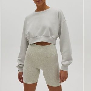 Aritzia TNA Palisades Light Sweatshirt in BLACK